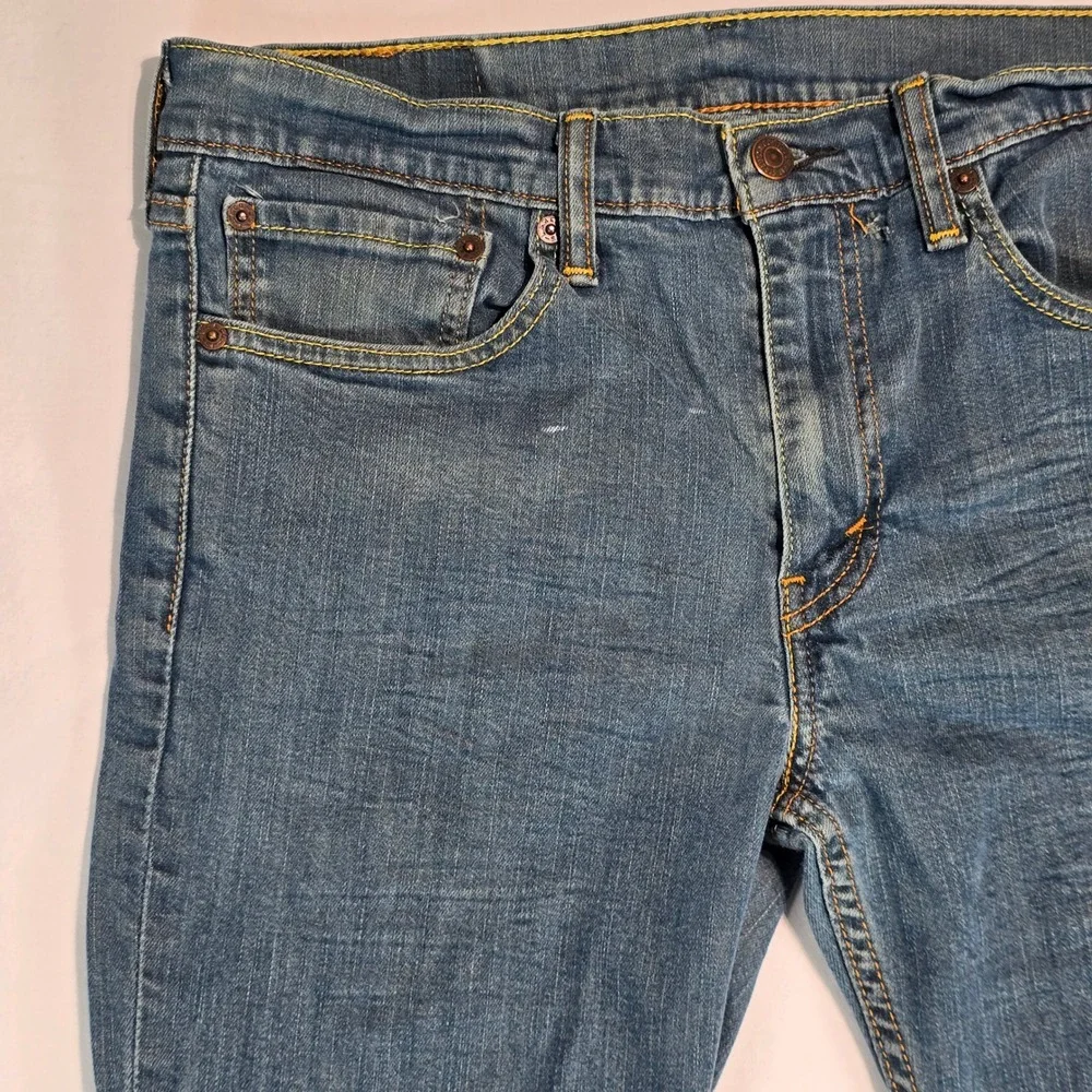 Levis 511 Slim Fit Jeans‎ Mens 34x32 Medium Wash Blue Denim 04511-0408